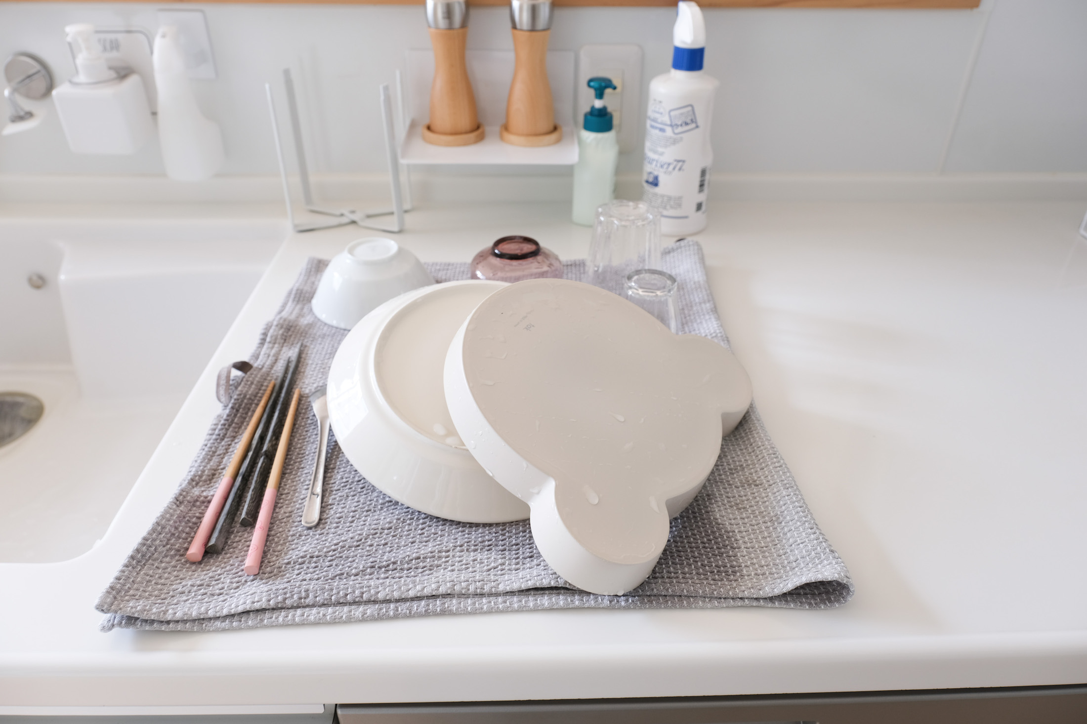 水切りかご代わりに！オススメのティータオル「ジョージ・ジェンセン・ダマスク」のエジプト